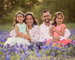 Dr. Sandadi and his family