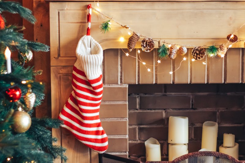 a holiday stocking from a dentist in Highland Park